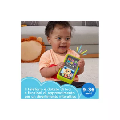 Smartphone Scorri e Impara - Telefono Giocattolo Didattico 9-36 Mesi Fisher Price