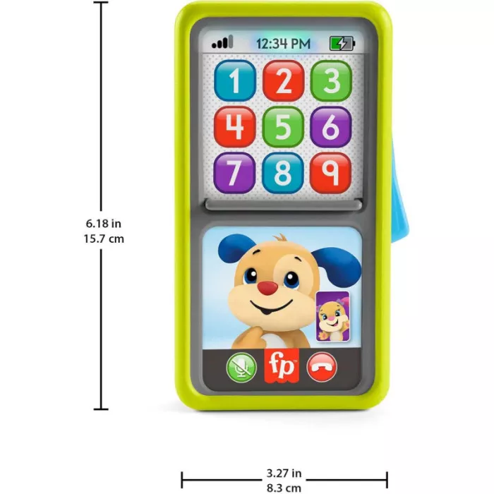 Smartphone Scorri e Impara - Telefono Giocattolo Didattico 9-36 Mesi Fisher Price