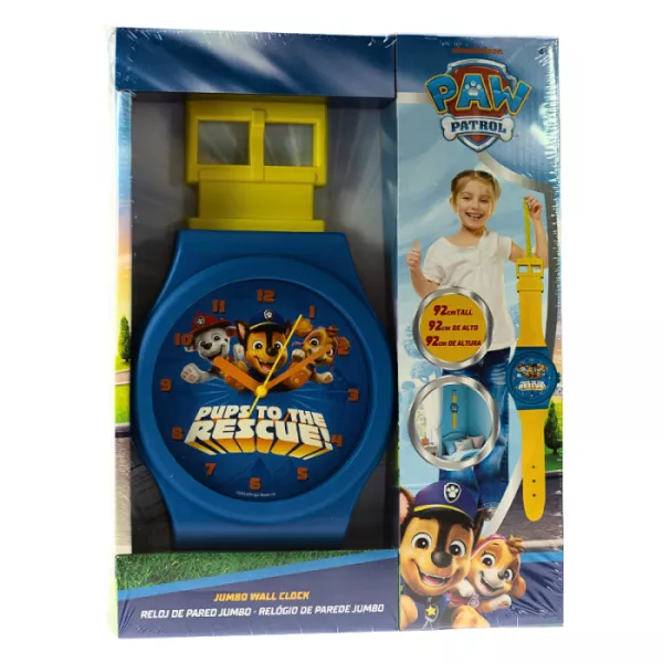 Orologio da Parete Paw Patrol Jumbo 92 cm – Orologio Cameretta Bambini 3+ Anni