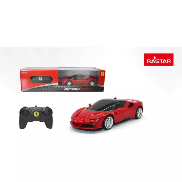 Rastar Ferrari SF90 Stradale RC 1:24 auto sportiva radiocomandato rosso