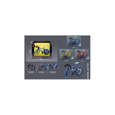 Modellino Bici Stradale Metal 1:10 in Lega – Bicicletta Alloy da Collezione con Cavalletto 3+ Anni