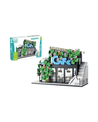 Caffetteria Costruzioni 564 Pezzi con Luci LED - Set Collezionabile