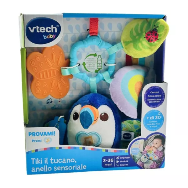 VTech Tiki Tucano Anello Sensoriale Gioco Neonato Musicale 3-36 Mesi