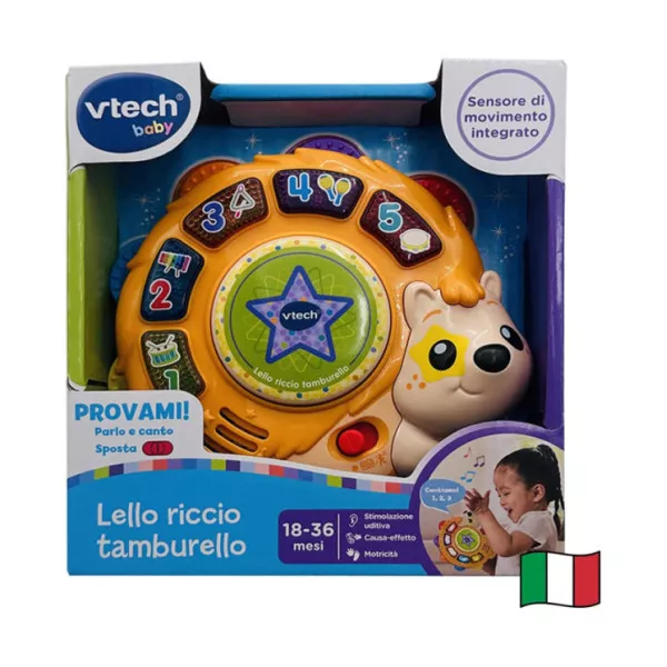 Lello Riccio Tamburello Musicale Interattivo 18-36 Mesi VTech