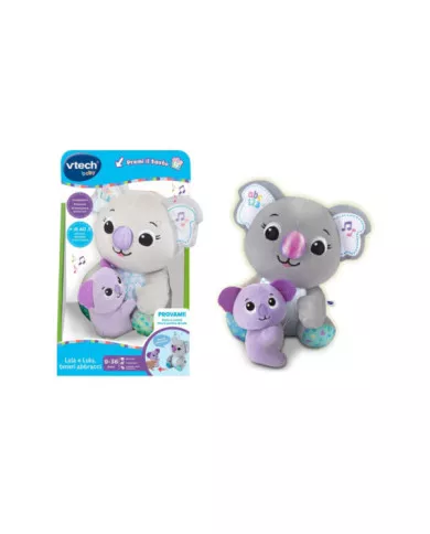 Peluche Interattivo VTech Lala e Lulu Teneri Abbracci – Gioco Educativo Musicale Prima Infanzia 9-36 Mesi