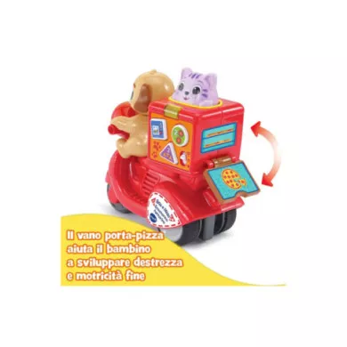 Scooter Giocattolo Interattivo VTech Bau e Miao Scooterino Fattorino – Gioco Educativo Prima Infanzia 18+ Mesi