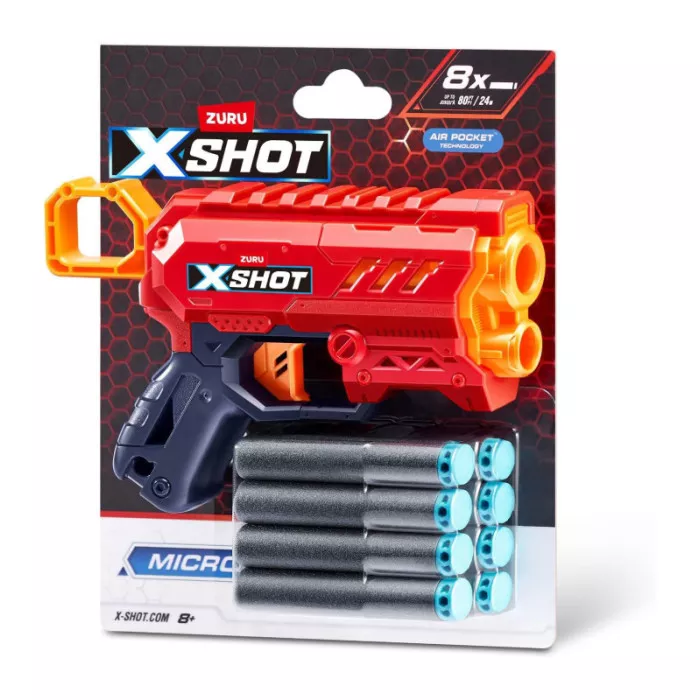 Zuru X-Shot Micro 2.0 Color Card - Set 12 Pistole Giocattolo