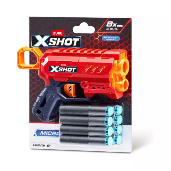Zuru X-Shot Micro 2.0 Color Card - Set 12 Pistole Giocattolo