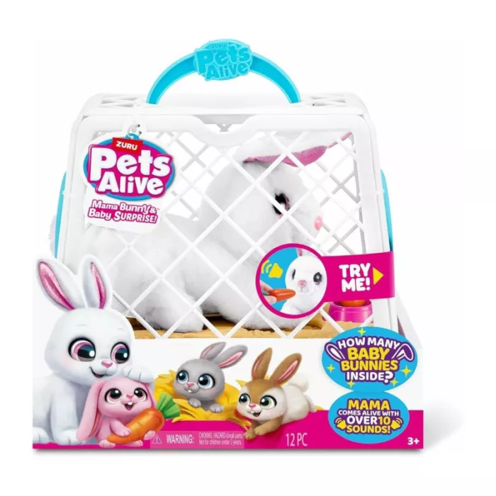 Pets Alive Mama & Baby Surprise Bunny - Giocattolo Interattivo Coniglio