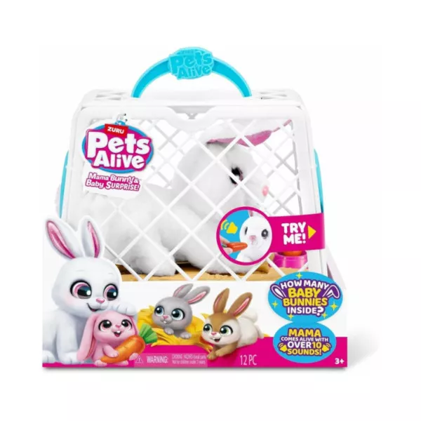 Pets Alive Mama & Baby Surprise Bunny - Giocattolo Interattivo Coniglio