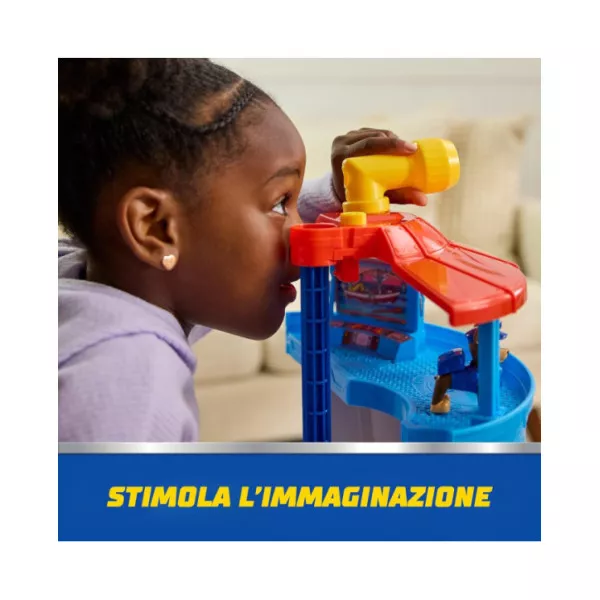 Paw Patrol Quartier Generale Chase con Lanciatore Veicoli Giocattolo 3+ Anni