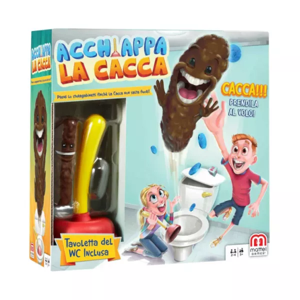 Acchiappa la Cacca Mattel Games - Gioco da Tavolo Divertente per Bambini 5+ Anni