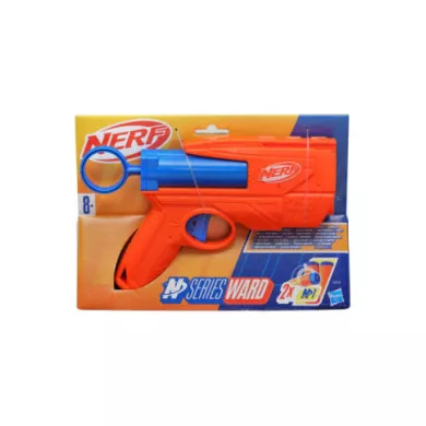 Nerf N Series Ward Blaster Giocattolo per Bambini da 8 Anni, Blu e Arancione