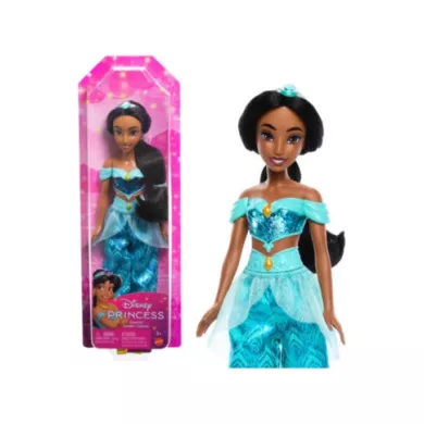 Bambola Disney Princess Jasmine Posable – Bambola Snodabile con Vestito Scintillante e Accessori, Giocattolo Disney 3+ Anni