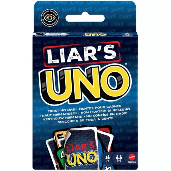 Gioco di Carte Liar’s UNO Mattel – Party Game di Bluff per Famiglia e Amici, Gioco da Tavolo 7+ Anni 2-6 Giocatori