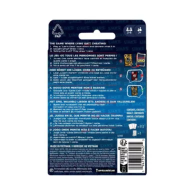 Gioco di Carte Liar’s UNO Mattel – Party Game di Bluff per Famiglia e Amici, Gioco da Tavolo 7+ Anni 2-6 Giocatori