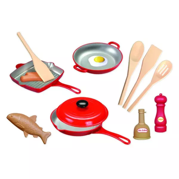 Set Cucina Giocattolo Bambini – Scuola di Cucina con Pentolini e Accessori Gioco di Ruolo 3+ Anni
