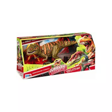 Dinosauro T-Rex Giocattolo Jurassic Adventures – Dinosauro con Luci, Suoni e Movimento per Bambini 3+