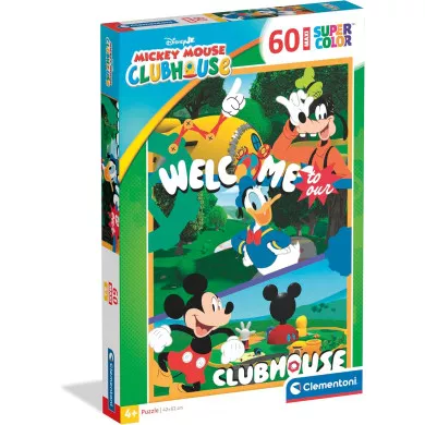 Puzzle 60 Pezzi Topolino Supercolor Maxi Bambini 4+ Anni Clementoni