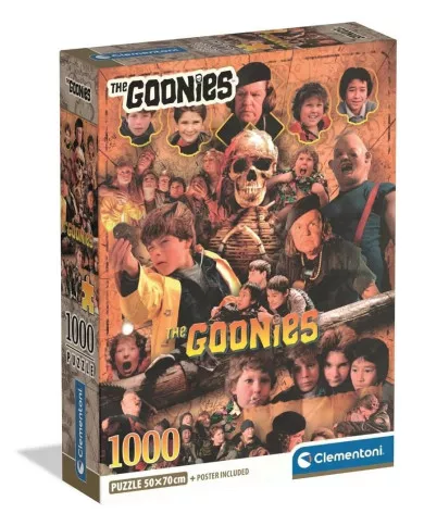 Puzzle 1000 Pezzi The Goonies Clementoni con Poster – Puzzle da Collezione Film Cult per Ragazzi e Adulti 14+