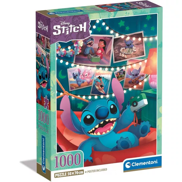 Puzzle Disney Stitch 1000 Pezzi Adulti - Clementoni Made in Italy