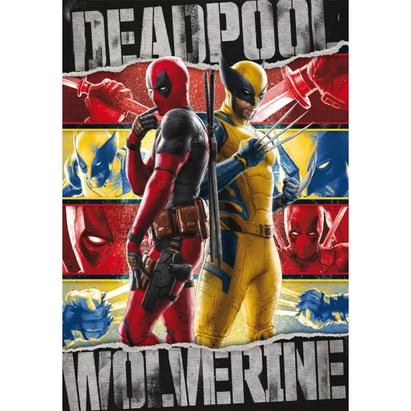 Puzzle 1000 Pezzi Marvel Deadpool Wolverine Adulti Clementoni