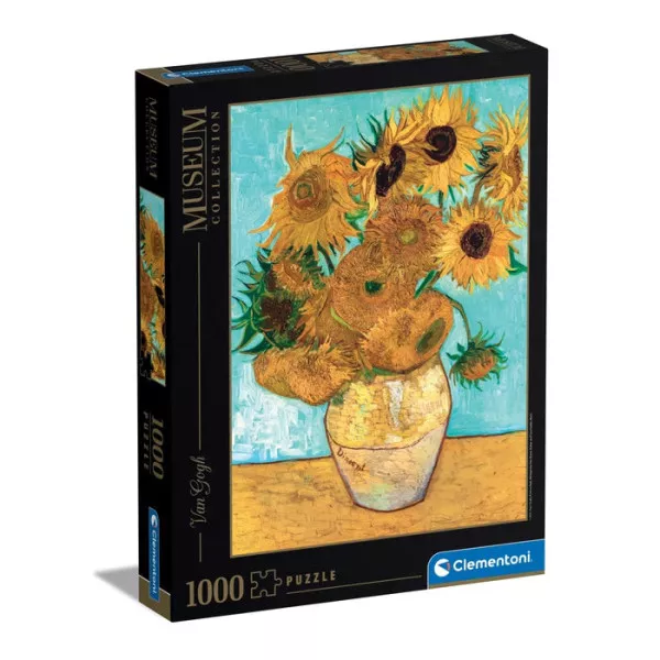 Puzzle 1000 Pezzi I Girasoli Van Gogh Clementoni Museum Collection – Puzzle Artistico da Collezione per Adulti