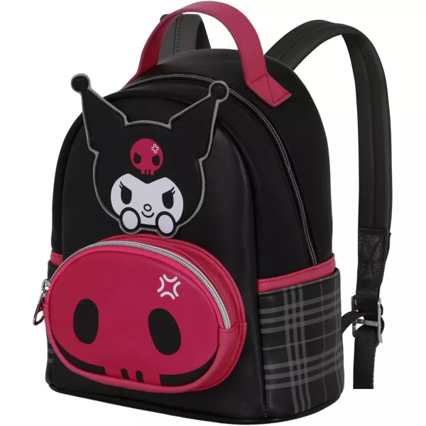 Zainetto Hello Kitty e friends Kuromi Skull Nero, 22x25 cm 5L, Heady Piccolo