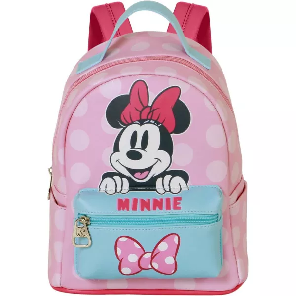 Zaino Minnie Disney Heady Piccolo 22x25 cm per Bambini e Ragazzi, Zainetto Unisex