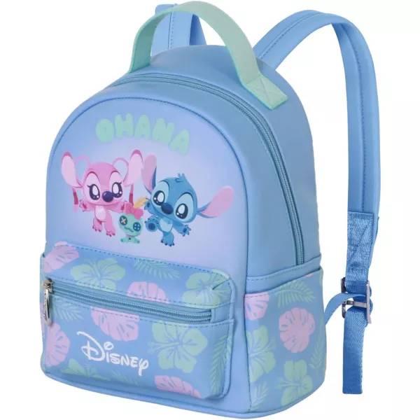 Zainetto Lilo e Stitch Heady Disney Piccolo per Scuola, Blu, 22x25 cm