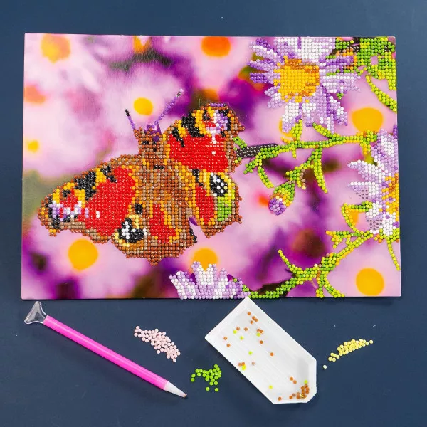 DIAMANTINY Level Up - Kit Mosaico di Diamanti Lupo Fedele, Gioco Creativo per Ragazzi 8+