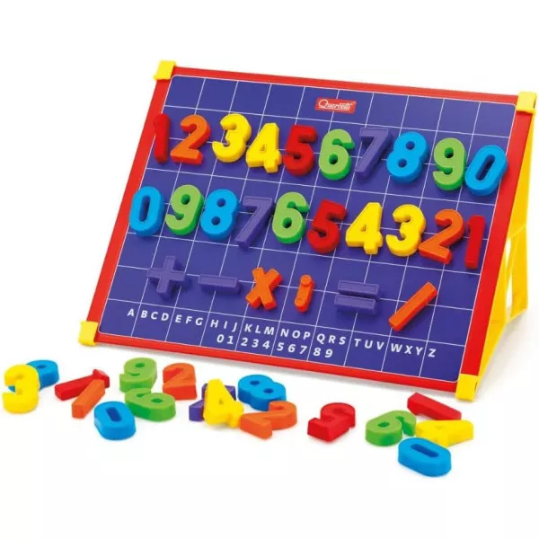 Lavagna Magnetica Quercetti Double-Face per Bambini 4-8 Anni, Giochi Educativi per Scrittura e Calcoli