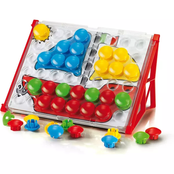 Quercetti Fantacolor Junior Basic, Giochi Bambini 2 Anni Educativi, Bottoni Colorati Montessori, Made in Italy