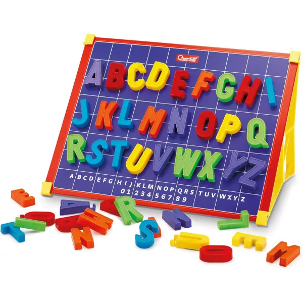 Quercetti Magneta ABC Lavagna Magnetica per Bambini 4-8 Anni, Giochi Educativi Made in Italy