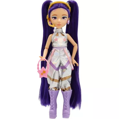 K-POP IDOL Mina Bambola Starlight Fashion Doll con Capelli Viola, Accessori e Outfit per Gioco Creativo Età 3+