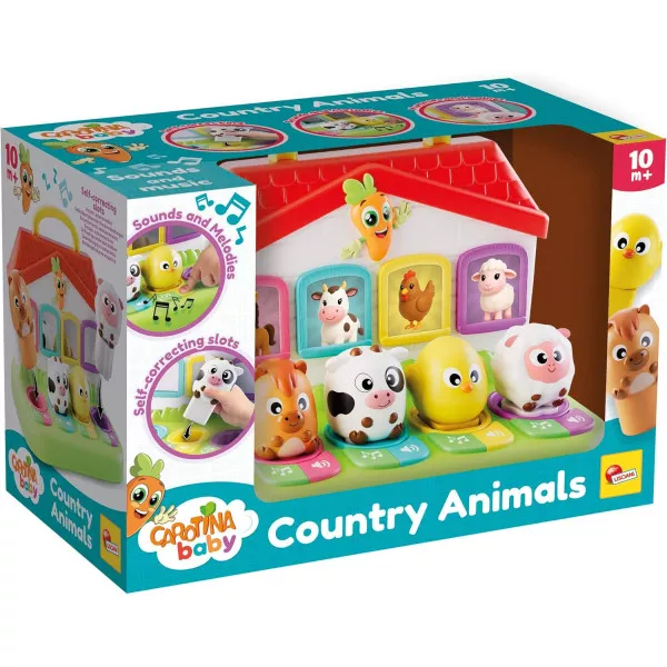 Carotina Baby Country Animals Gioco Elettronico Educativo Lisciani per Bambini 1-3 Anni