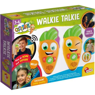 Carotina Walkie Talkie Lisciani Giochi, gioco educativo per bambini 3-6 anni, gioco di emulazione