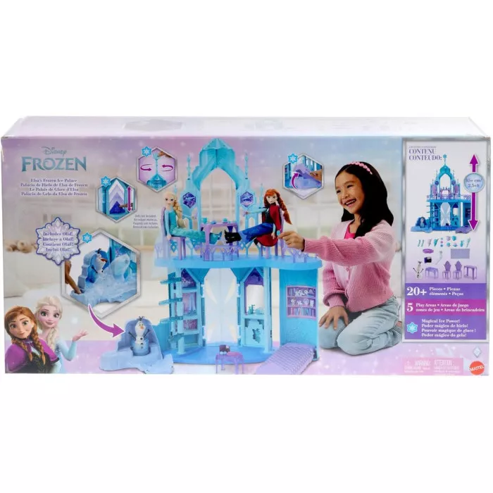 Palazzo di Ghiaccio di Elsa Playset con Olaf, Gioco di Emulazione Mattel Disney Frozen per Bambine 3+