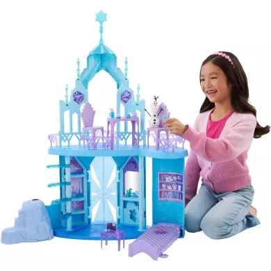 Palazzo di Ghiaccio di Elsa Playset con Olaf, Gioco di Emulazione Mattel Disney Frozen per Bambine 3+