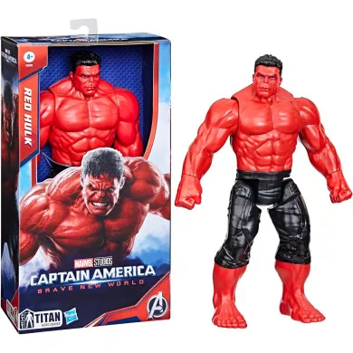 Action FigureTitan Hero Series Red Hulk Giocattolo Supereroe Marvel per Bambini 4+