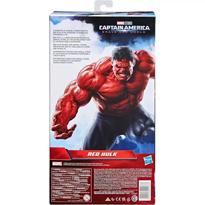 Action FigureTitan Hero Series Red Hulk Giocattolo Supereroe Marvel per Bambini 4+
