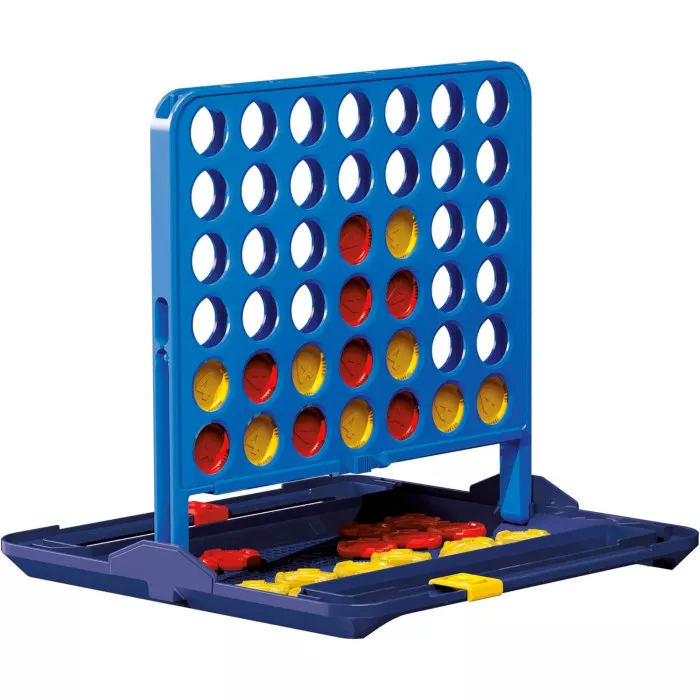 Gioco da Tavolo Forza 4 Hasbro, Custodia Valigetta e Segnapunti, Gioco Strategia 6+ Anni