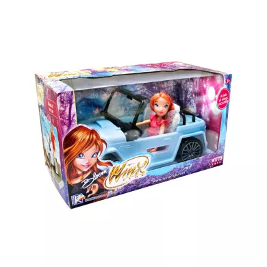 Winx Bloom Bambola con Jeep Giocattolo per Bambine 3+, Gioco di Emulazione