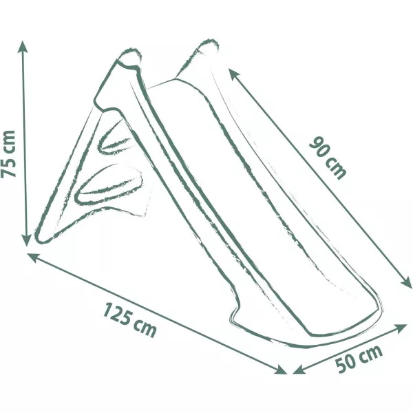 Scivolo XS Smoby per bambini 2+ anni, scivolata 90 cm, gioco all'aperto con plastica riciclata