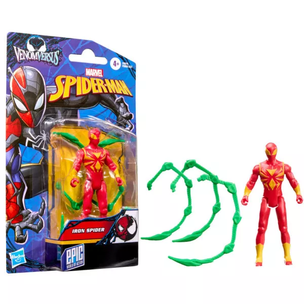 Action Figure Iron Spider 10 cm Hasbro Epic Hero Series Spider-Man – Personaggio Marvel 4+ Anni