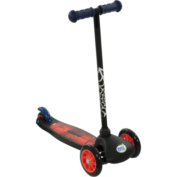 Monopattino Bambino Spider-Man 3 Ruote Evolutivo con Sterzo Lean-To-Steer – Monopattino 2-5 Anni