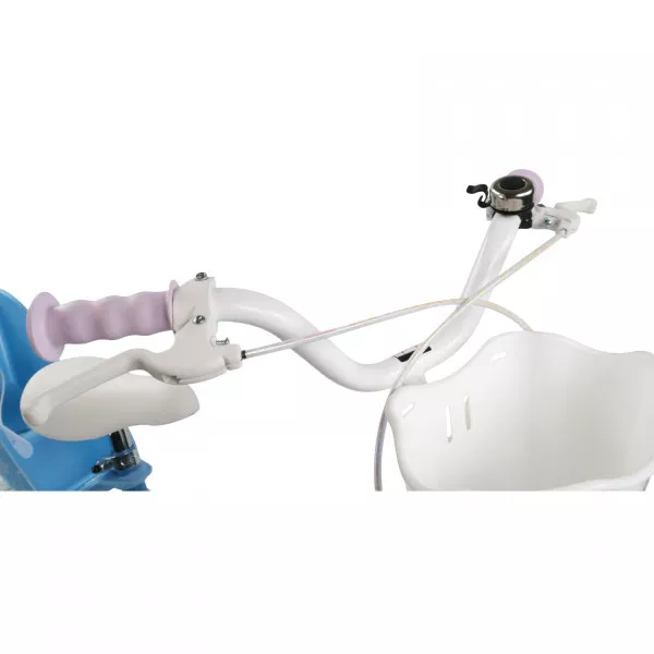 Bicicletta Bambina Frozen Disney 14 Pollici con Rotelle, Cestino e Seggiolino Bambola – Bici 3-6 Anni