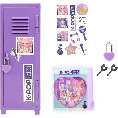 K-POP IDOL Armadietto Giocattolo con Adesivi e Portafoto, Set Completo per Bambine 3+