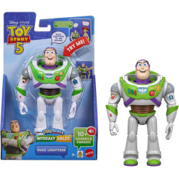 Action Figure Buzz Lightyear Interattiva Parlante Toy Story 5 Disney Pixar 18 cm con Frasi in Italiano 3+ Anni