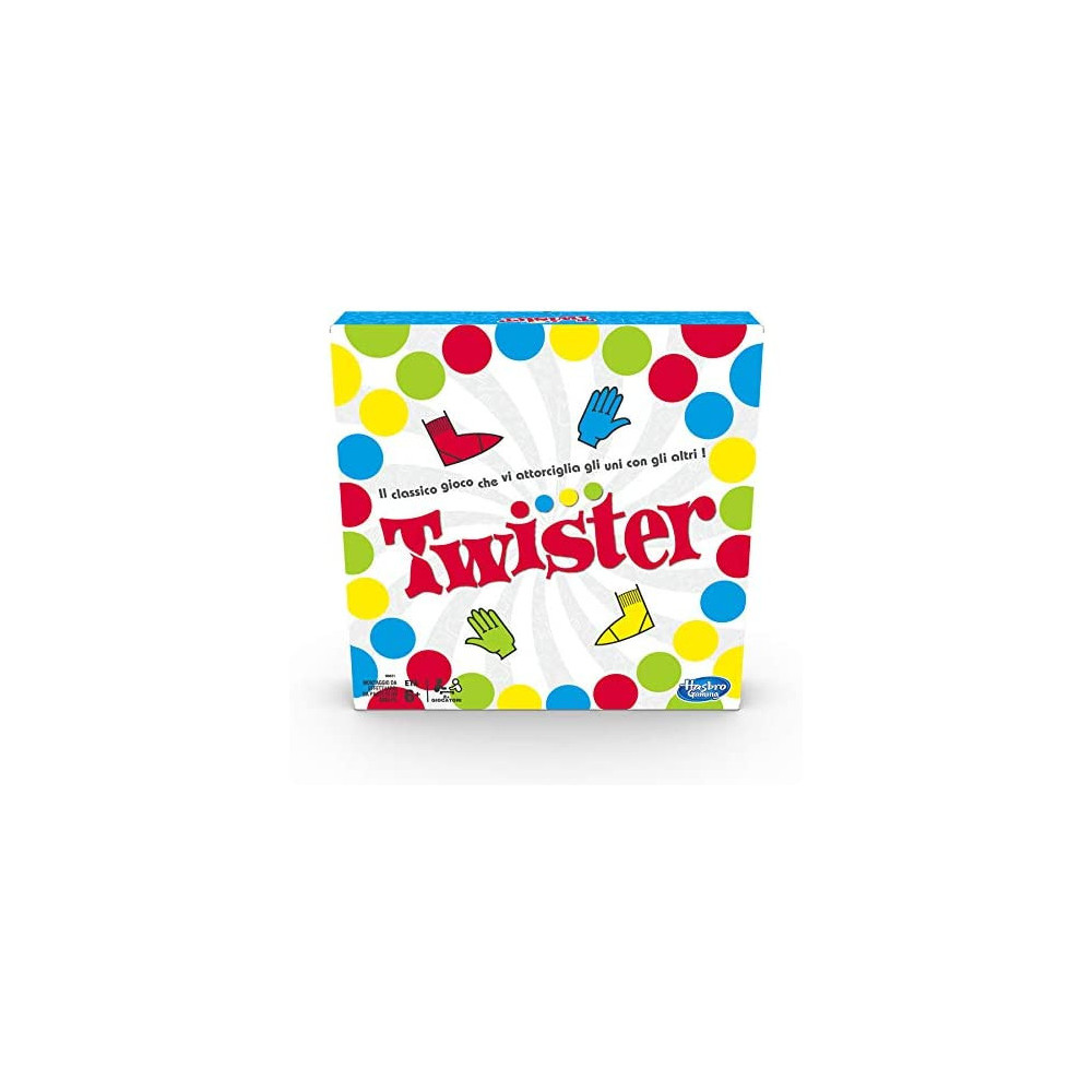 Twister gioco da Hasbro-Boxed Completo con materassino e Spinner-BUONE CONDIZIONI 